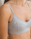 BASERANGE SOFT soft series collection bamboo fiber bamboo cotton bra underwear without steel ring France BAS-BRSO-BA-SU25-Grey Melange